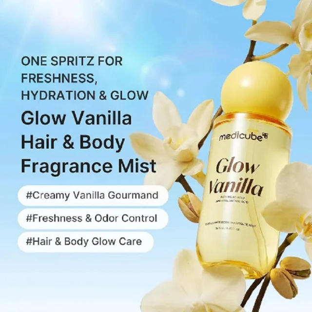 بادی میست مدیکیوب مدل glow vanilla حجم 100 میلی لیتر 102925798