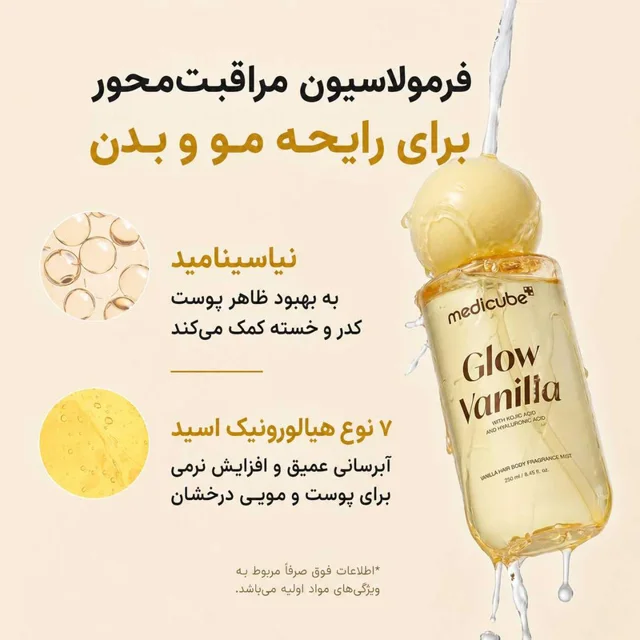بادی میست مدیکیوب مدل Glow مناسب انواع پوست حجم 250 میلی‌لیتر 102925850
