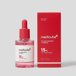 سرم روشن کننده پوست مدیکیوب مدل TXA + NIACINAMIDE 15% مناسب برای انواع  پوست حجم 30 میلی ل 102926482